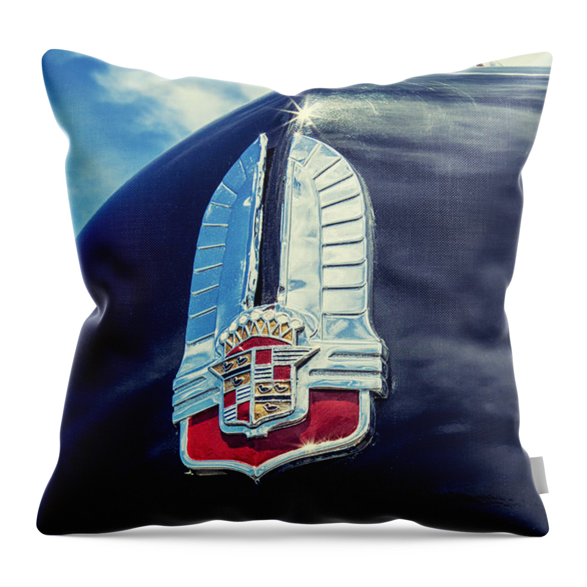 Cadillac Throw Pillow featuring the photograph Cadillac by Caitlyn Grasso