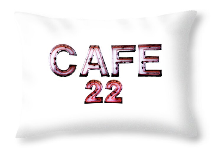 Cafe 22 Throw Pillow featuring the photograph Cafe 22 by David Millenheft