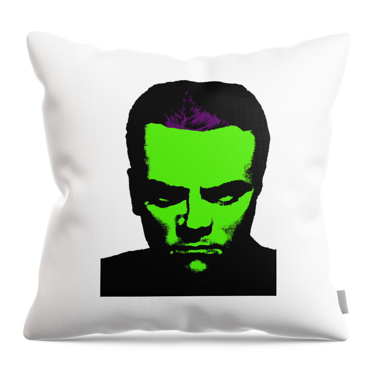 James Cagney Throw Pillow featuring the photograph Cagney 2 by Emme Pons