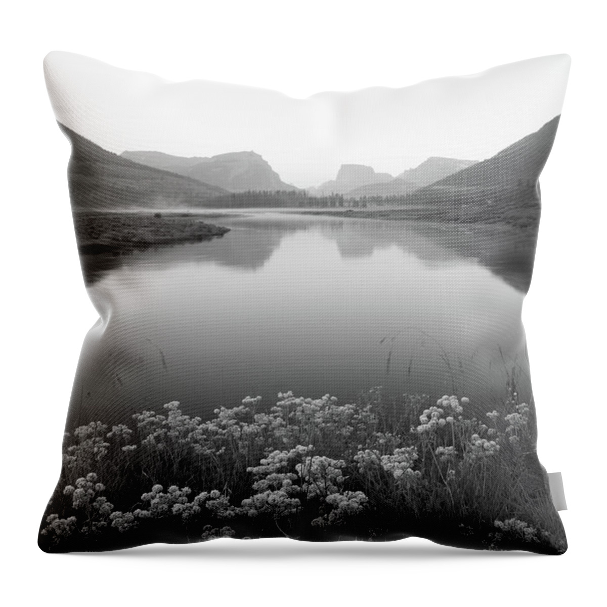 Wind Rivers Throw Pillow featuring the photograph Calm Morning by Dustin LeFevre