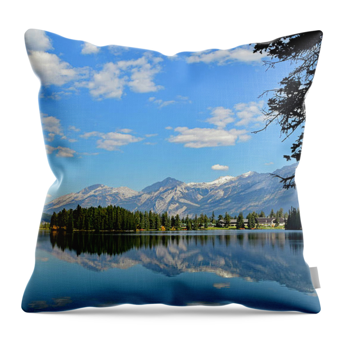 Canadian Rockies Throw Pillow featuring the photograph Canadian Rockies No. 4-1 by Sandy Taylor