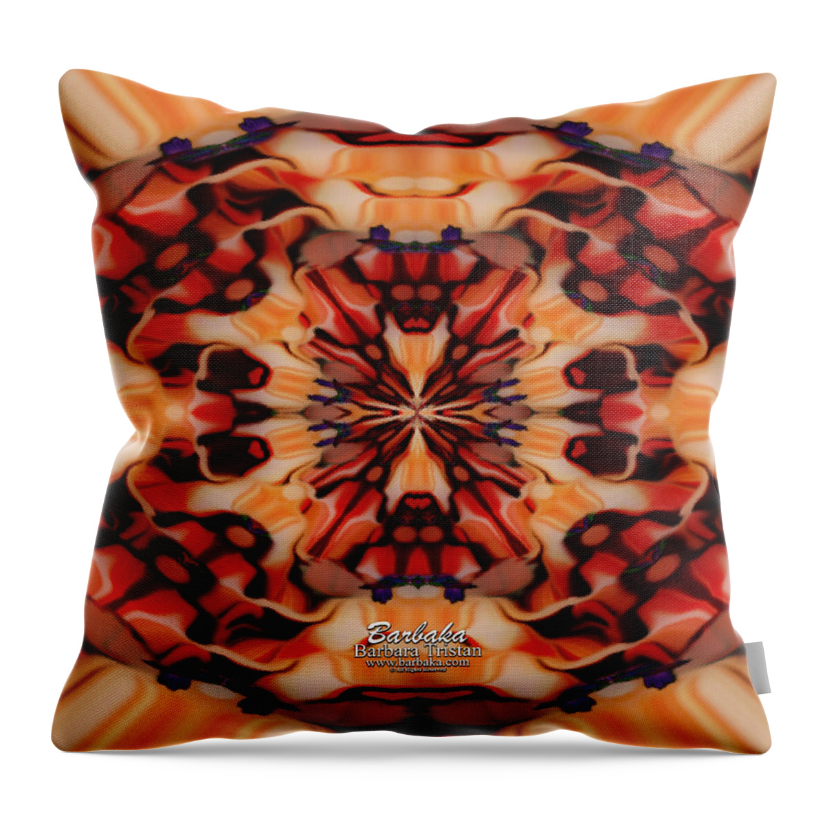 Art Throw Pillow featuring the photograph Candle Inspired #1173-9 by Barbara Tristan