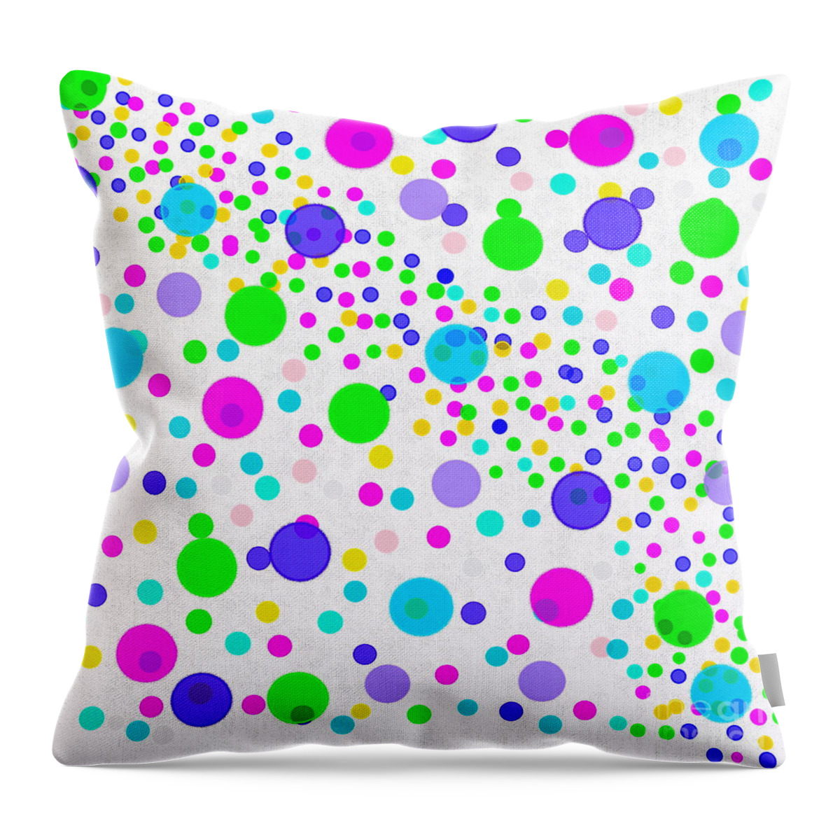 Candy Throw Pillow featuring the painting Candy by Saundra Myles
