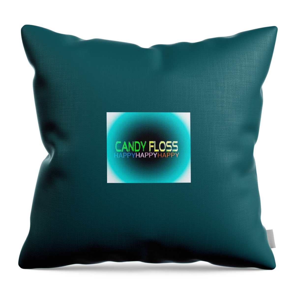 Candyflosshappy Throw Pillow featuring the photograph Candyflosshappy Logo 23 by Candy Floss Happy