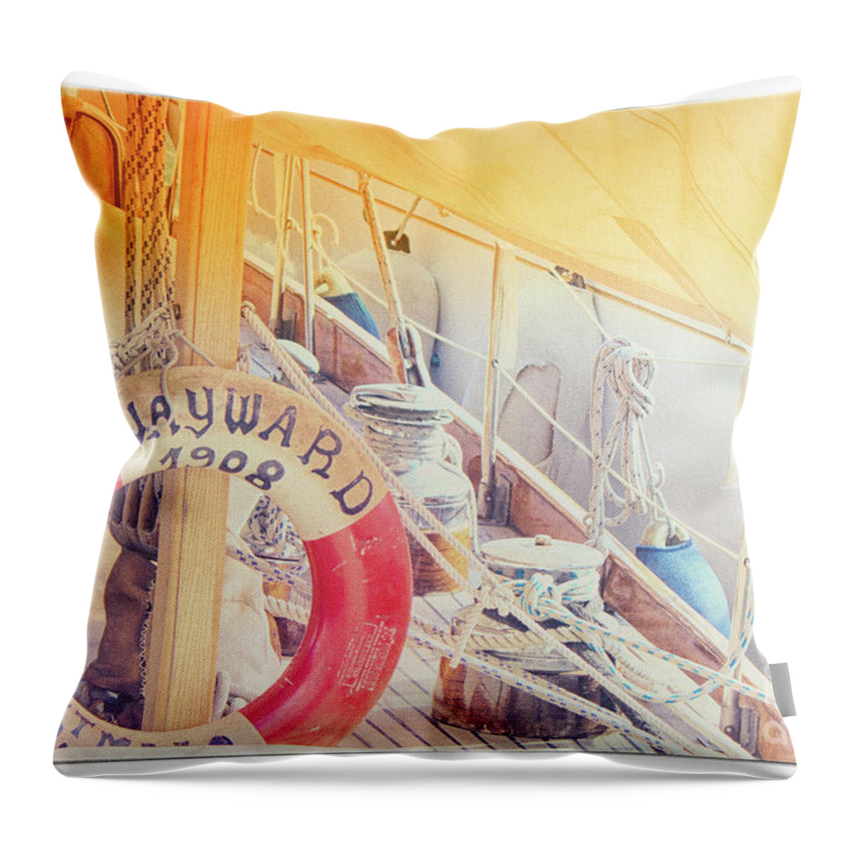 Cannes Throw Pillow featuring the photograph Cannes 4 by Becqi Sherman