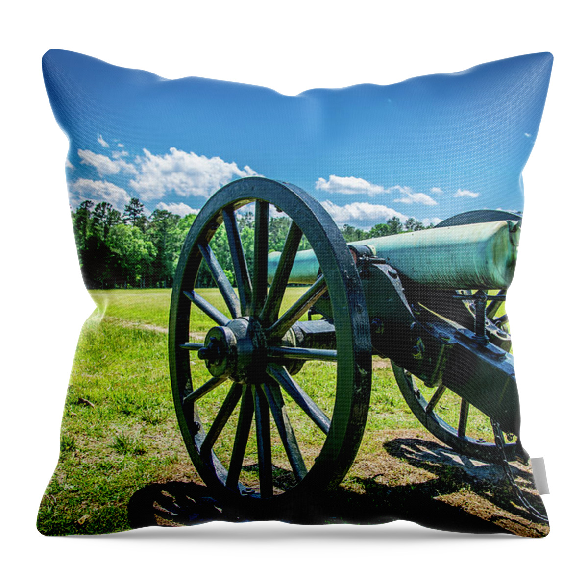 Cannon Throw Pillow featuring the photograph Cannon by James L Bartlett