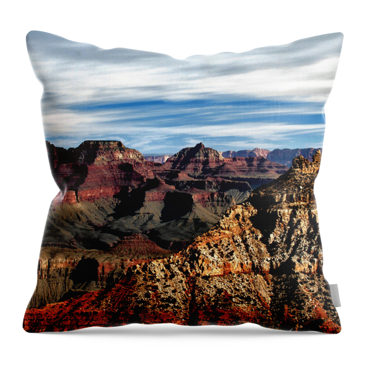 Nature Throw Pillow featuring the photograph Canyon Grandeur by Joseph Noonan
