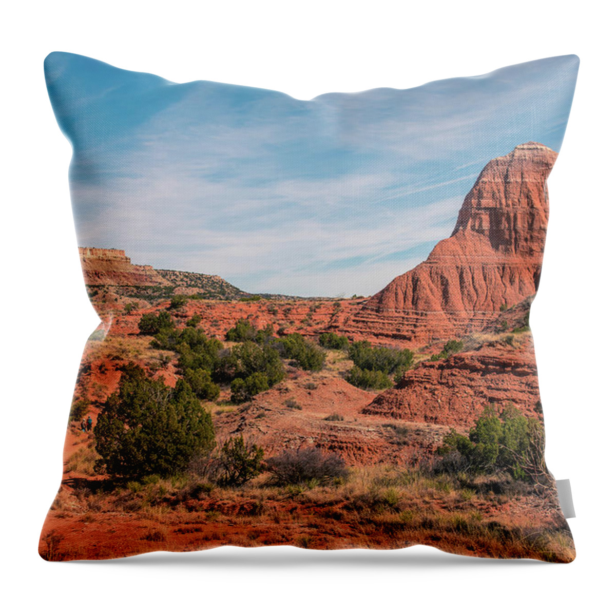 Canyon Throw Pillow featuring the photograph Canyon Hike by Adam Reinhart