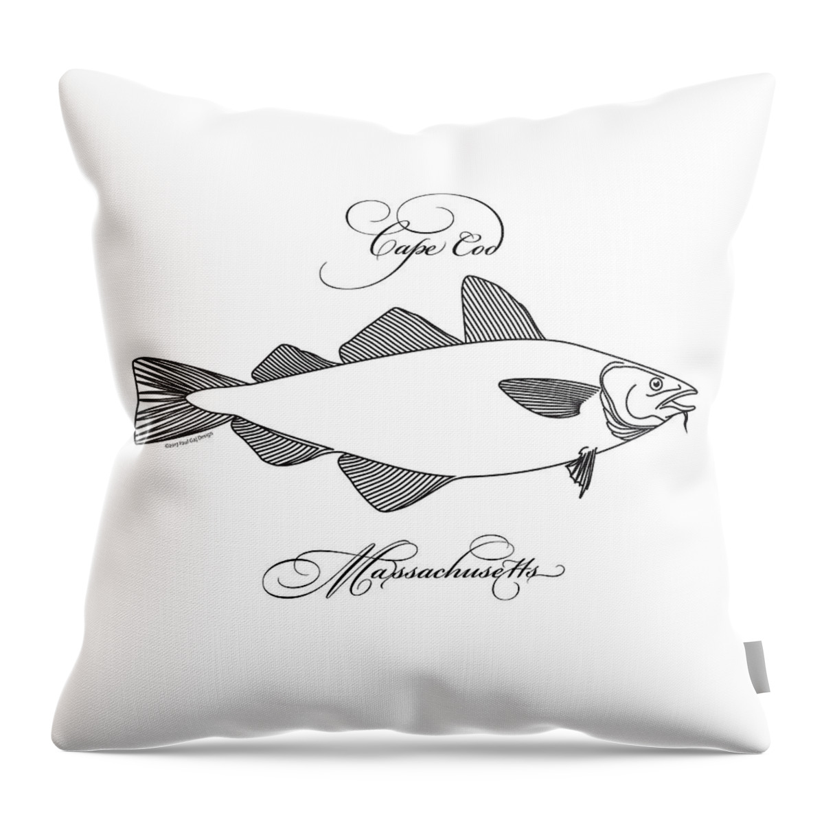 Cape Cod Throw Pillow featuring the digital art Cape Cod by Paul Gaj