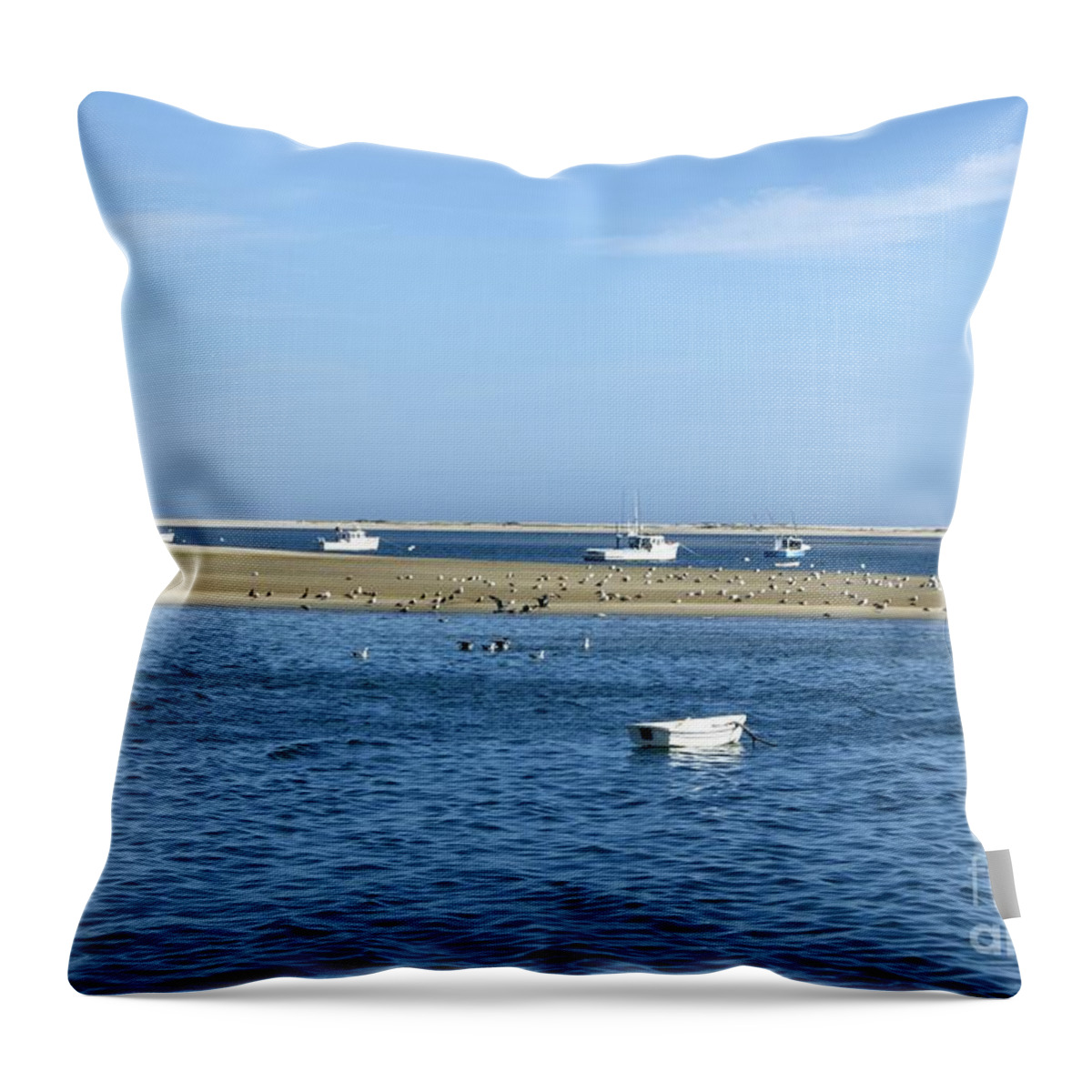 Usa Throw Pillow featuring the photograph Cape Cod Tranquility by David Birchall