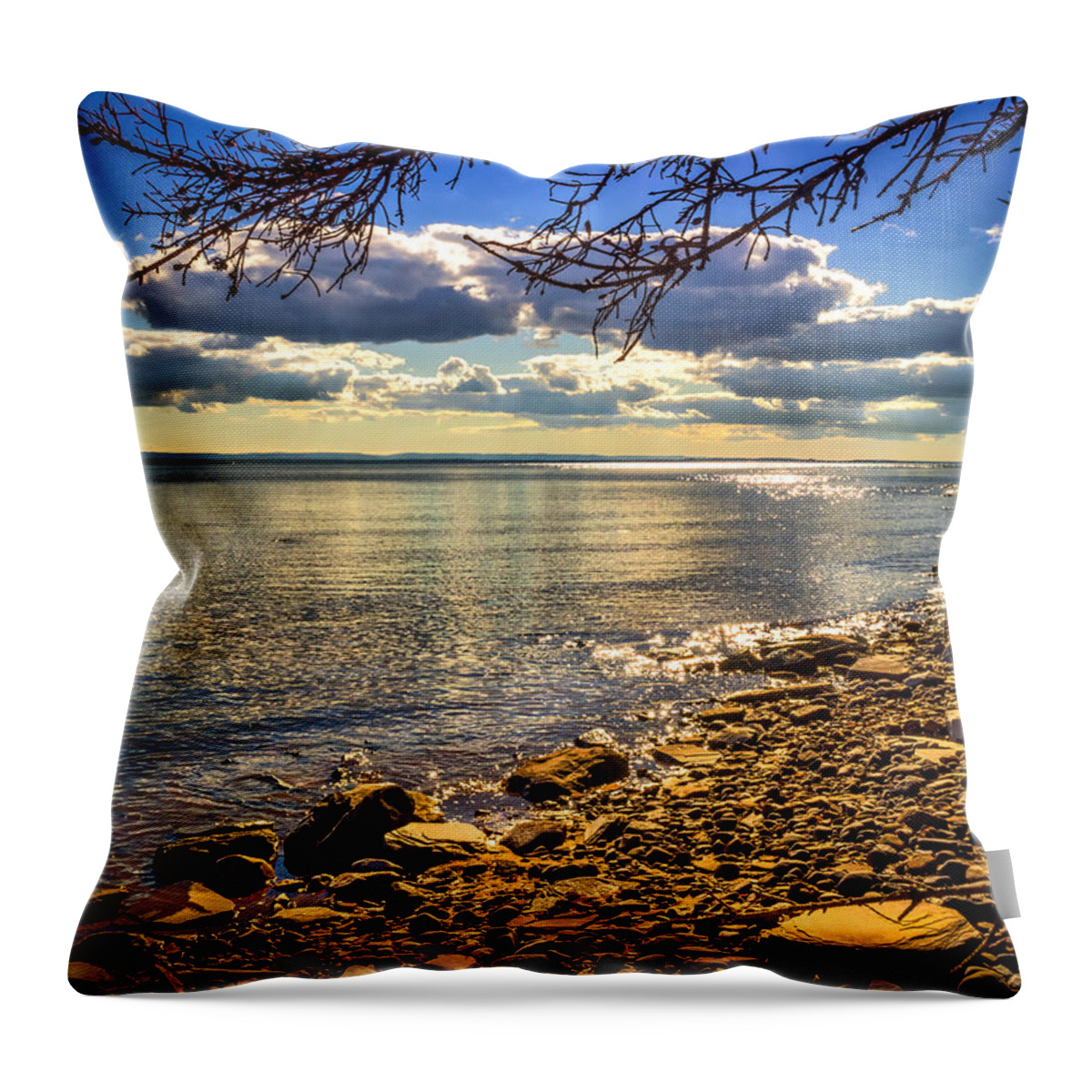 Canada Throw Pillow featuring the photograph Cape John by Mark Llewellyn