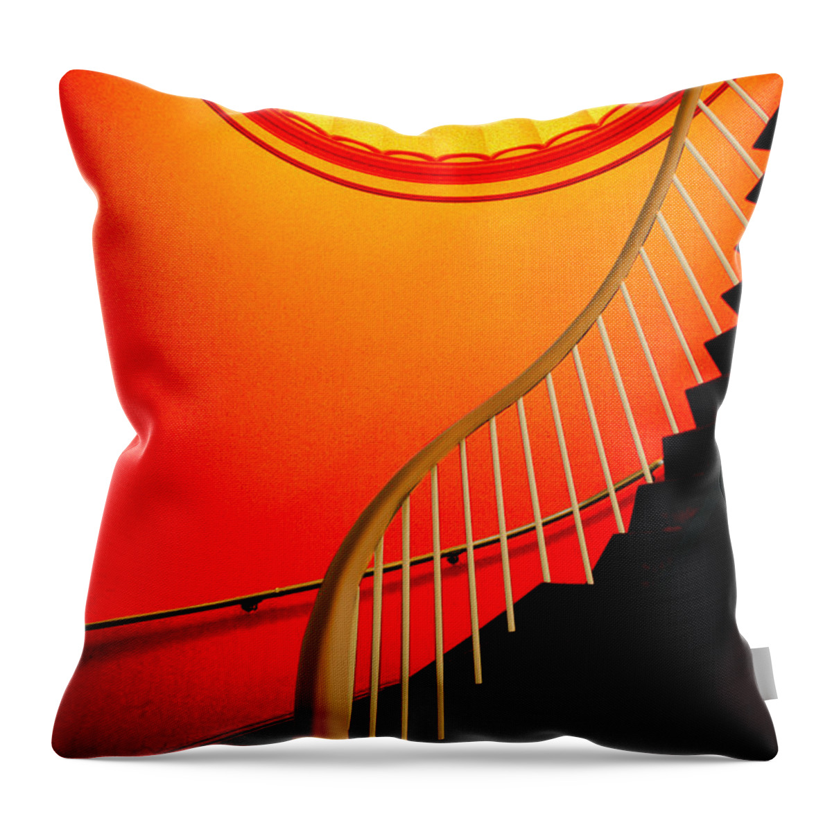 Capital Throw Pillow featuring the photograph Capital Stairs by Paul Wear