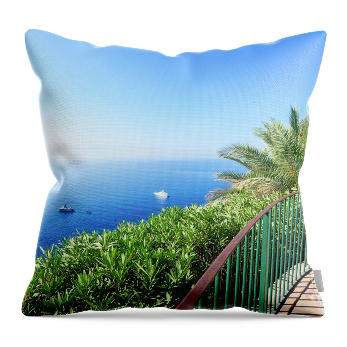 Capri Throw Pillow featuring the photograph Capri by Anastasy Yarmolovich