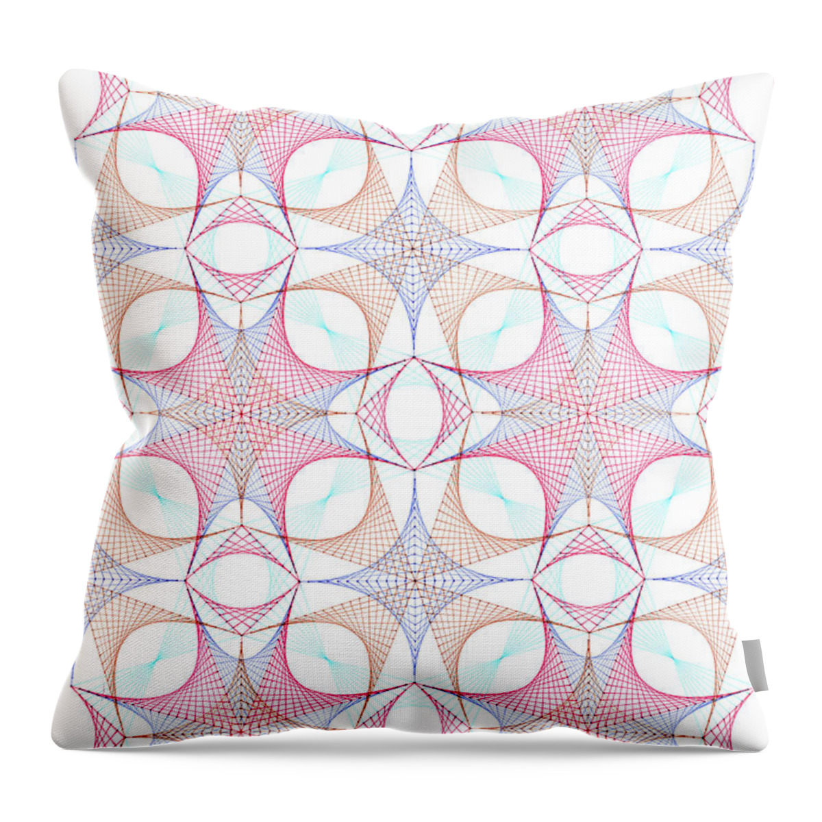 Geometry Throw Pillow featuring the drawing Capture by Bev Donohoe