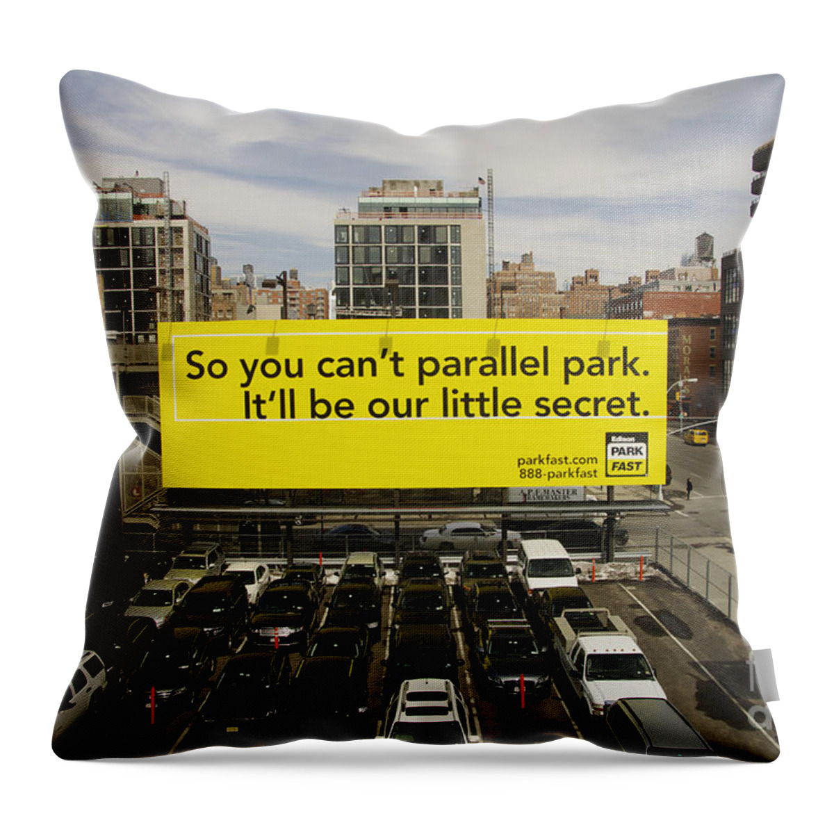 Cars Throw Pillow featuring the photograph Car Park Avenue by Scott Evers