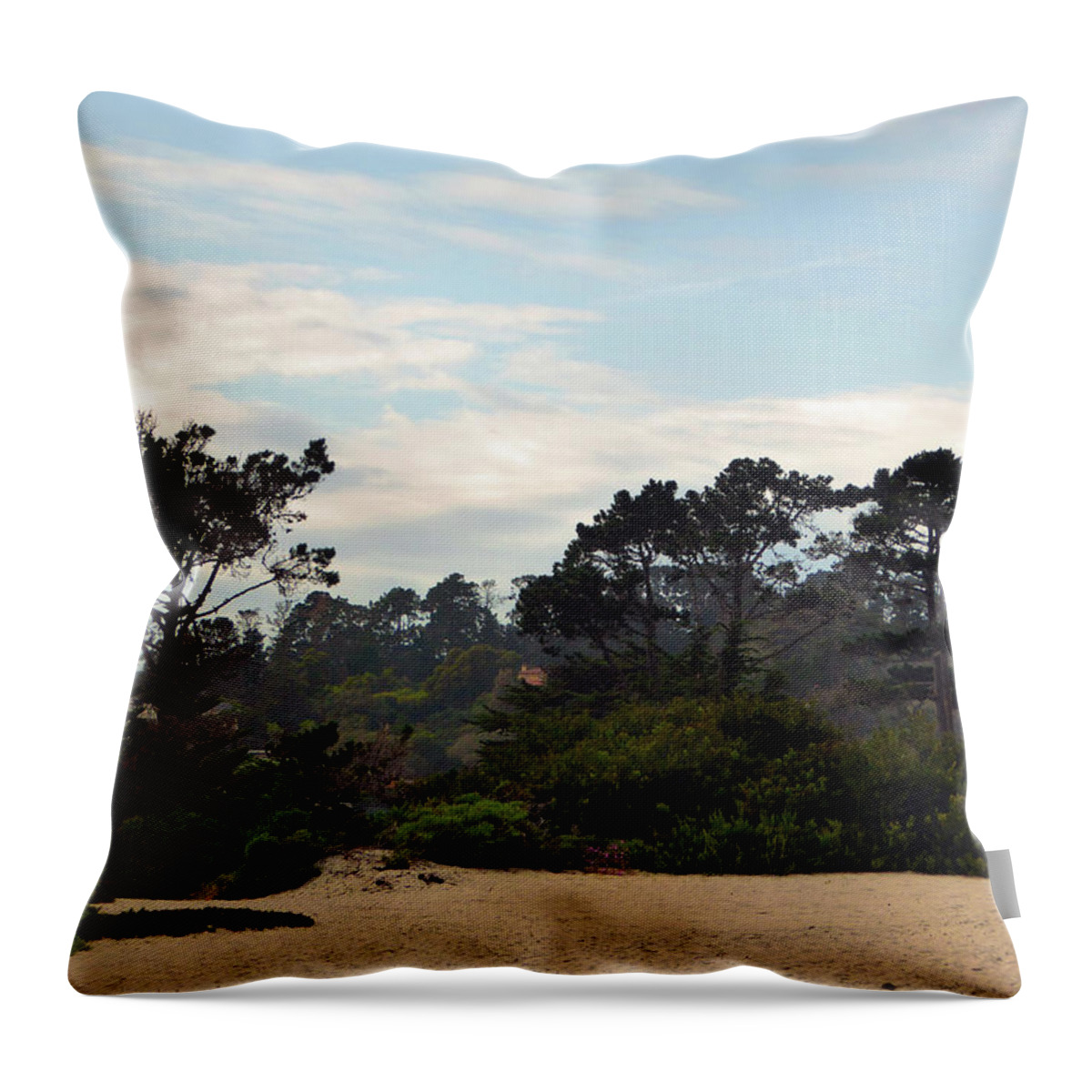 Carmel-by-the-sea Throw Pillow featuring the photograph Carmel at Sunset by Gordon Beck