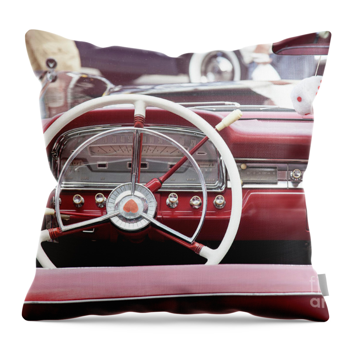 Classic Cars Throw Pillow featuring the photograph Cars#1611_0954 by James Baron