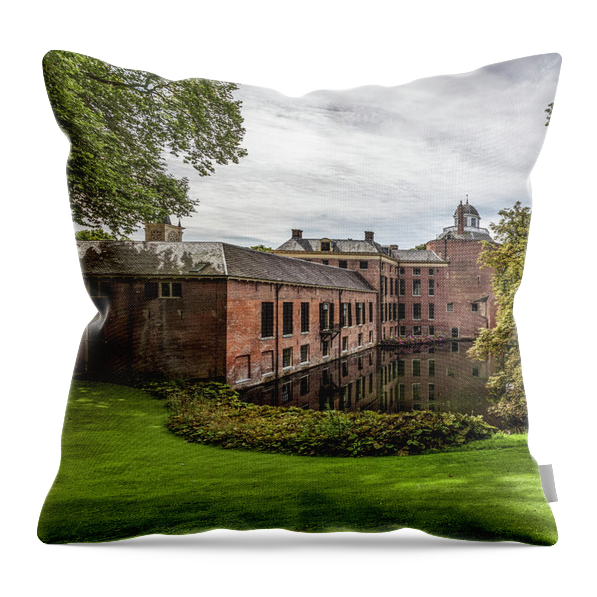 Ancient Throw Pillow featuring the photograph Castle Rosendael by Tim Abeln