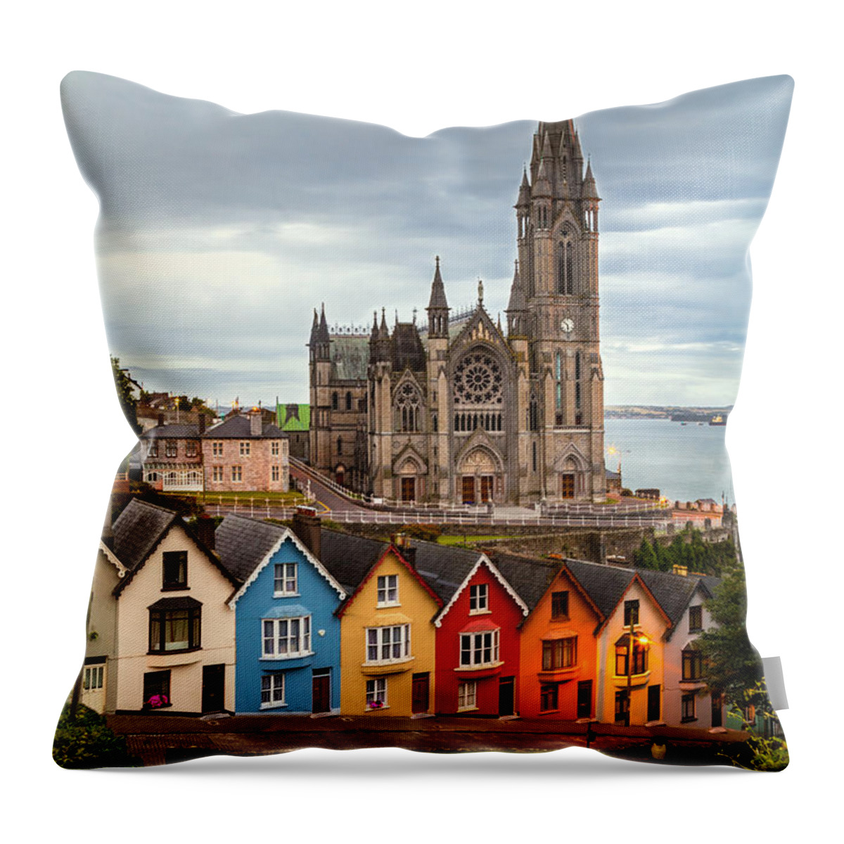 Ireland Throw Pillow featuring the photograph Cathedral of St.Coleman by Ryan Smith
