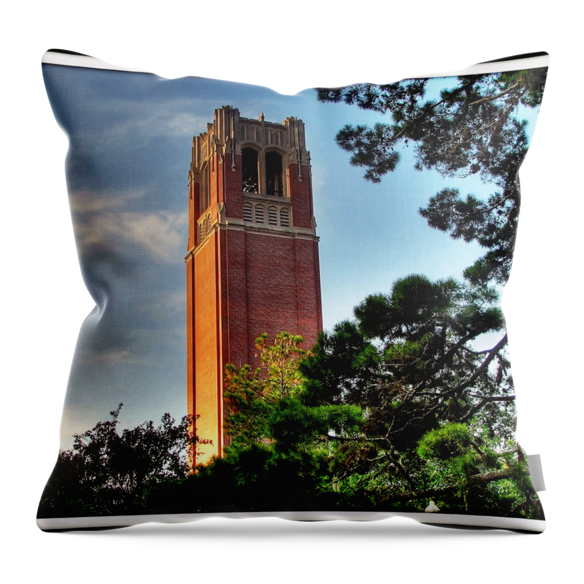 Century Throw Pillow featuring the photograph Century Tower by Farol Tomson