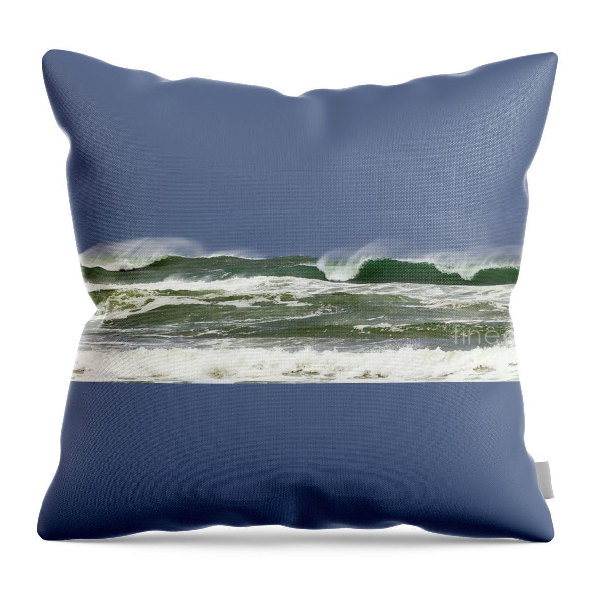 Charging Forward Throw Pillow featuring the photograph Charging Forward by Michelle Constantine