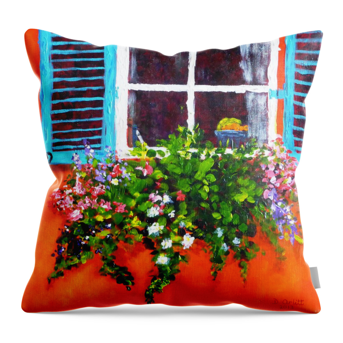 Charleston Throw Pillow featuring the painting Charleston Morning by Diane Arlitt