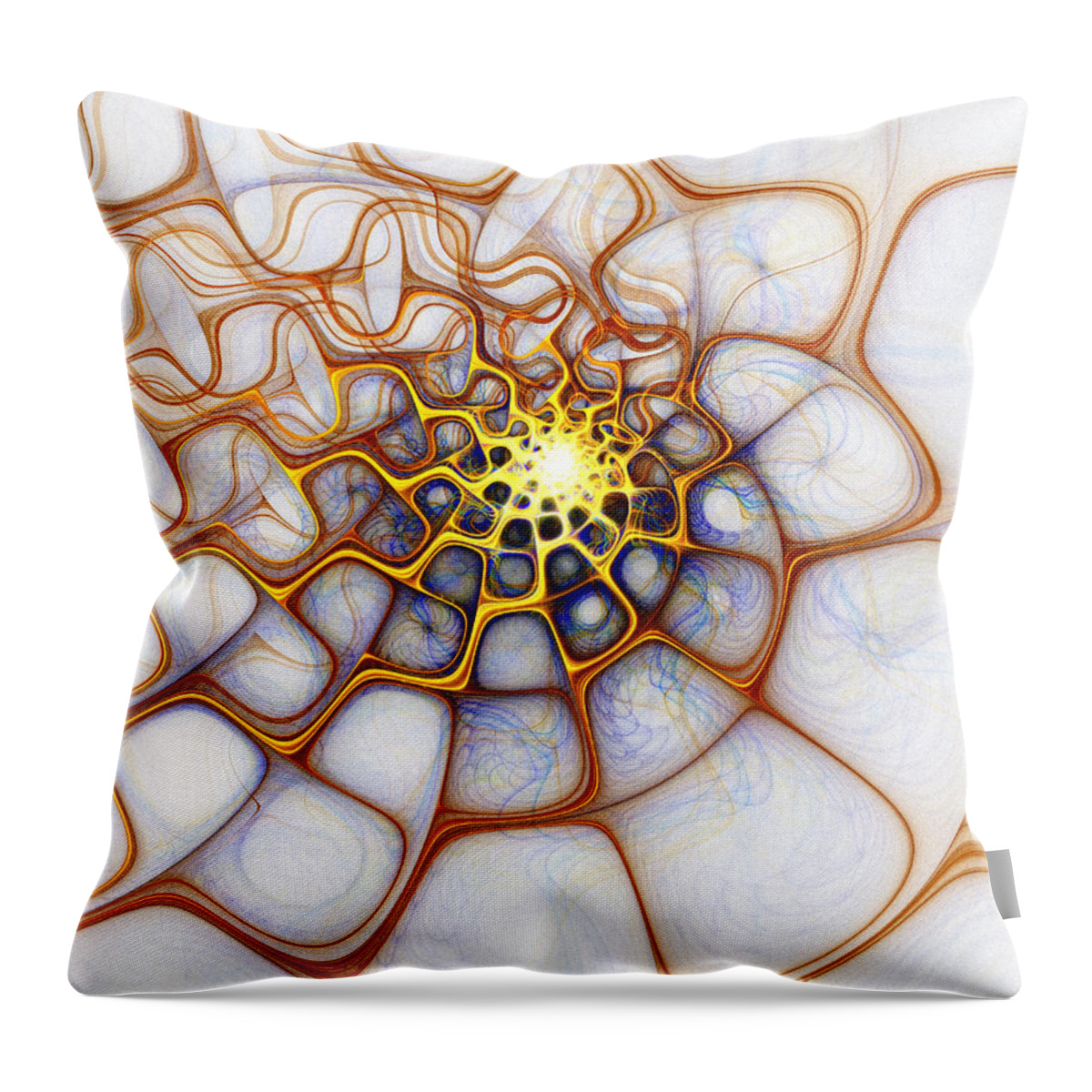 Digital Art Throw Pillow featuring the digital art Charlotte's Web by Amanda Moore