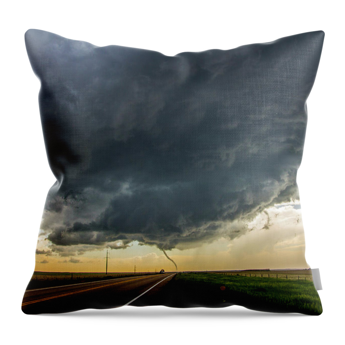 Nebraskasc Throw Pillow featuring the photograph Chasing Naders in Wyoming 035 by NebraskaSC