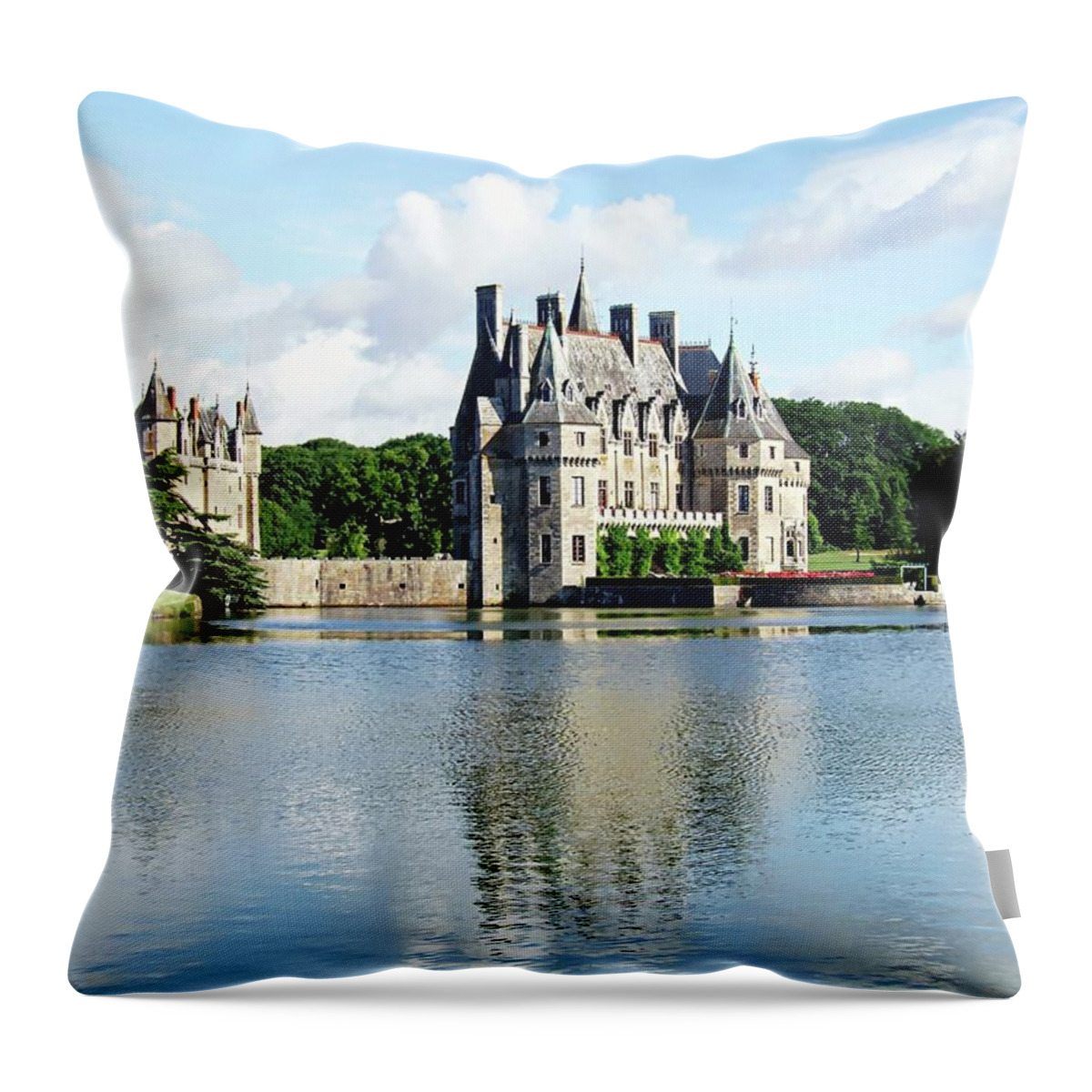 Europe Throw Pillow featuring the photograph Chateau De La Bretesche - Missillac, France by Joseph Hendrix