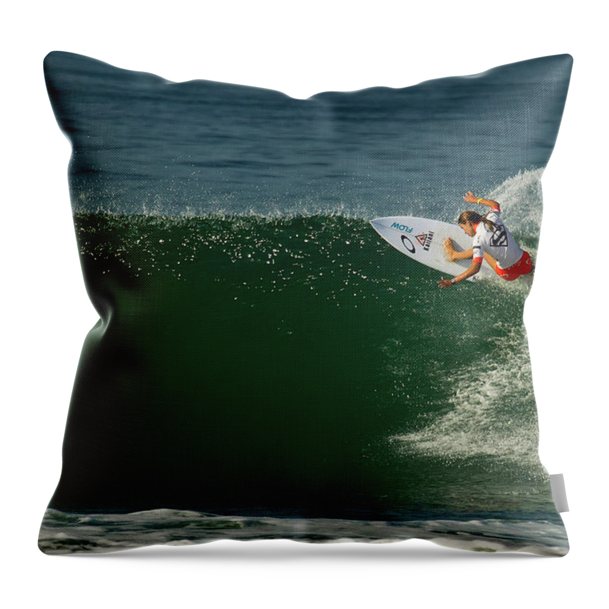 Chelsea Roett Throw Pillow featuring the photograph Chelsea Roett BRB by Waterdancer