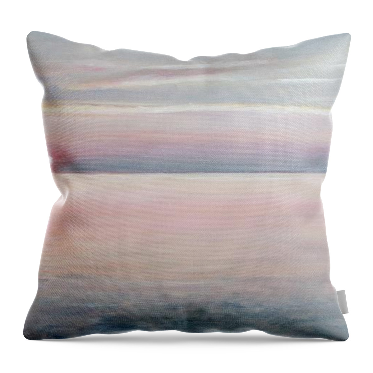 Sunset Throw Pillow featuring the painting Chesapeake Sunset by Paula Pagliughi