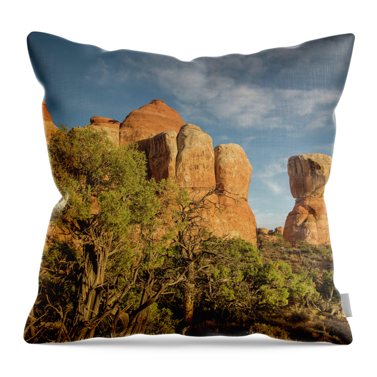 Canyonlands National Park Throw Pillow featuring the photograph Chesler sunset by Kunal Mehra