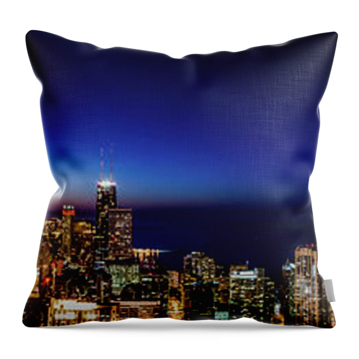 Chicago Throw Pillow featuring the photograph Chicago North Side by Raf Winterpacht