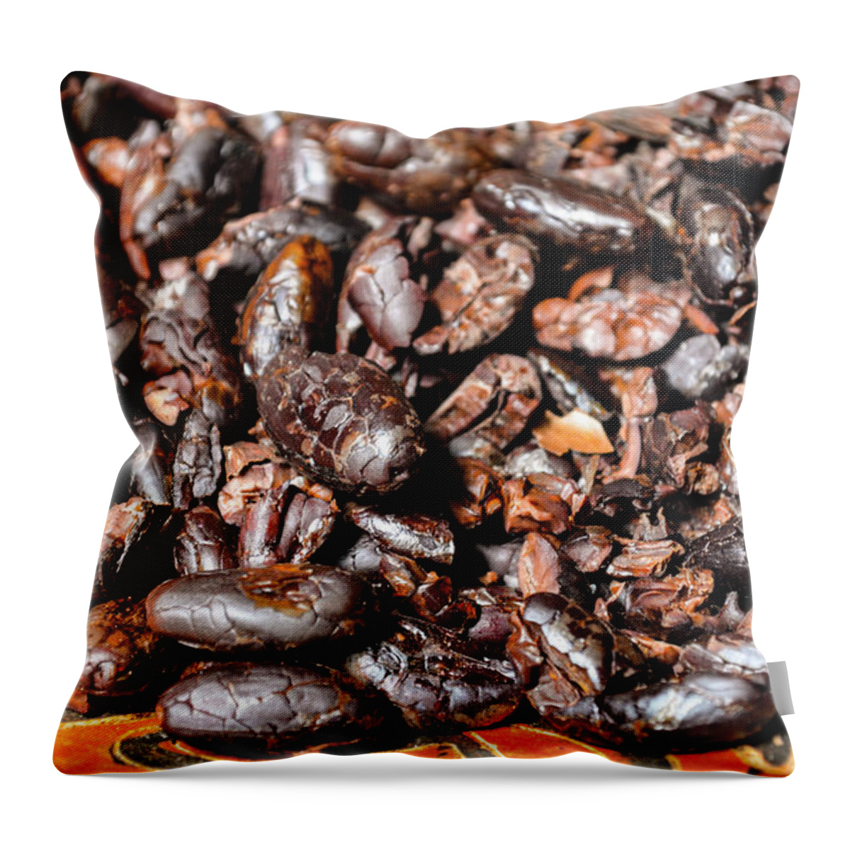 Chocolate Throw Pillow featuring the photograph Chocolate. by Ksenia VanderHoff