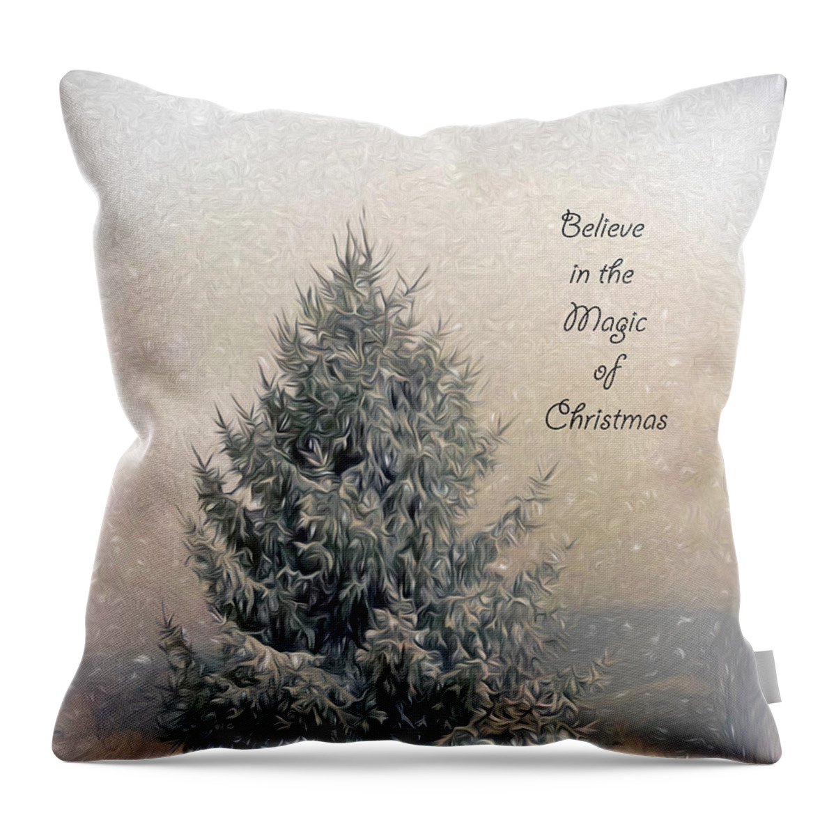 Christmas Throw Pillow featuring the photograph Christmas Magic by Kerri Farley