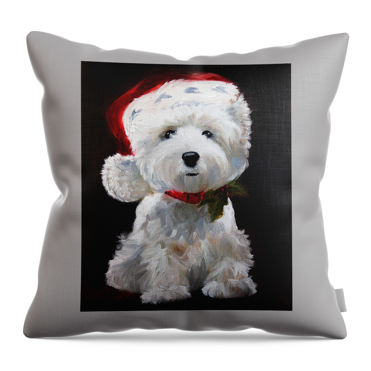 Christmas Throw Pillow featuring the painting Christmas by Mary Sparrow