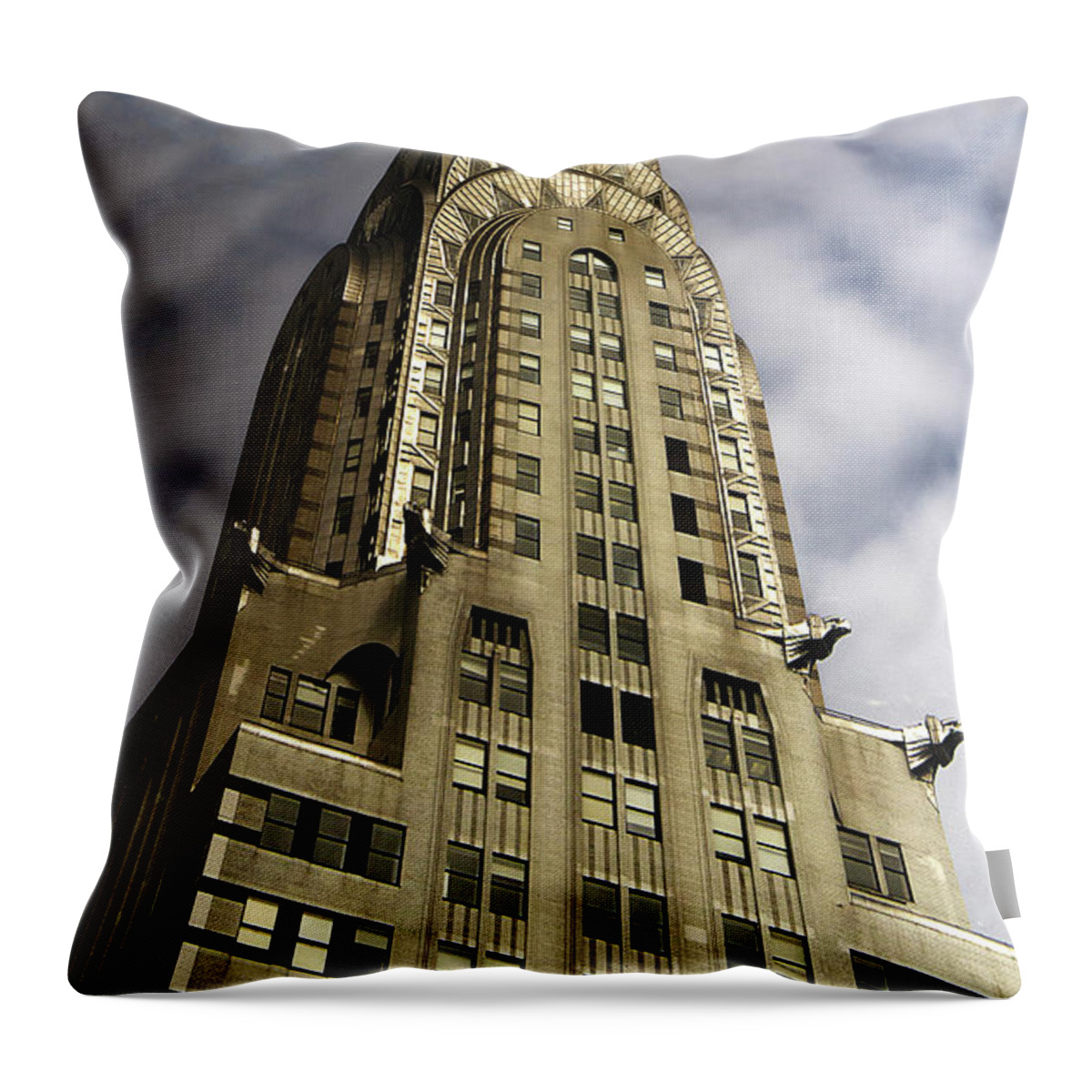 Chrysler Building Throw Pillow featuring the photograph Chrysler Castle by Susan Bandy