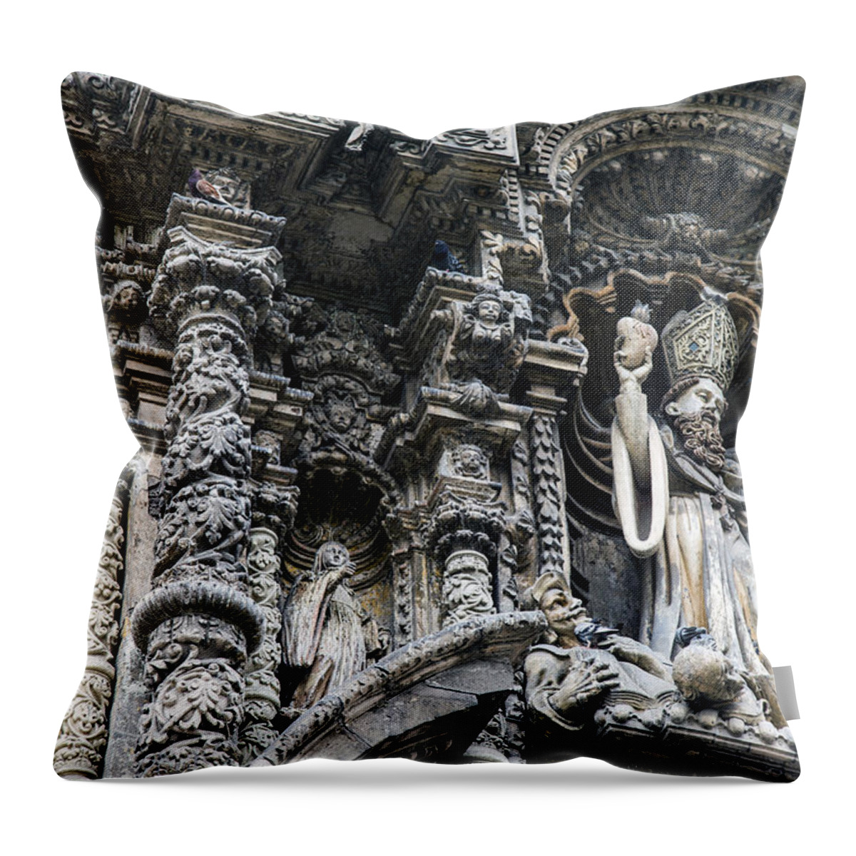 Lima Throw Pillow featuring the photograph Church in Lima by Kathryn McBride