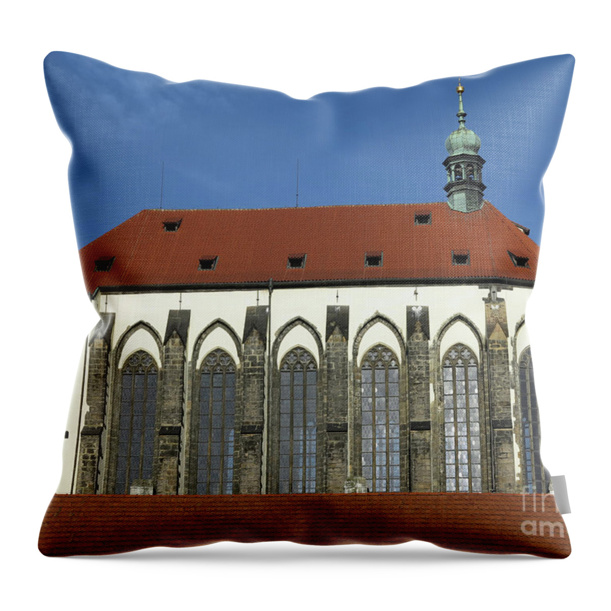 Prague Throw Pillow featuring the photograph Church of the Virgin Mary of the Snow by Michal Boubin