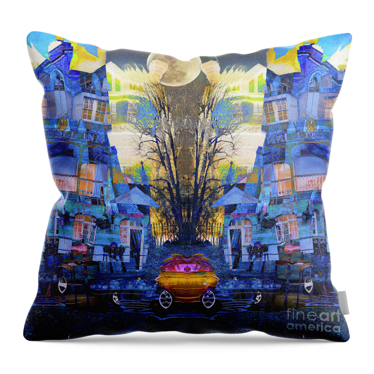 Pano-sabotage Throw Pillow featuring the photograph Cinderella's Coach by LemonArt Photography