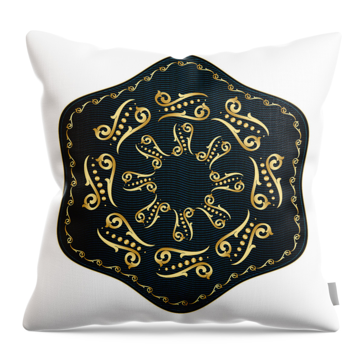Mandala Throw Pillow featuring the digital art Circularium No. 2560 by Alan Bennington