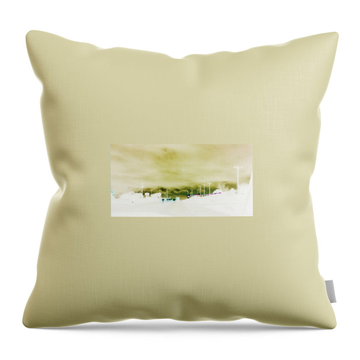 Texas Throw Pillow featuring the photograph City Limits by Max Mullins