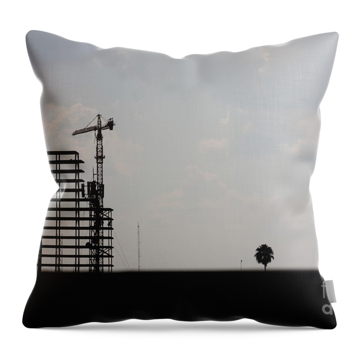 City Silhouette Throw Pillow featuring the photograph City silhouette #2 by Brian Boyle