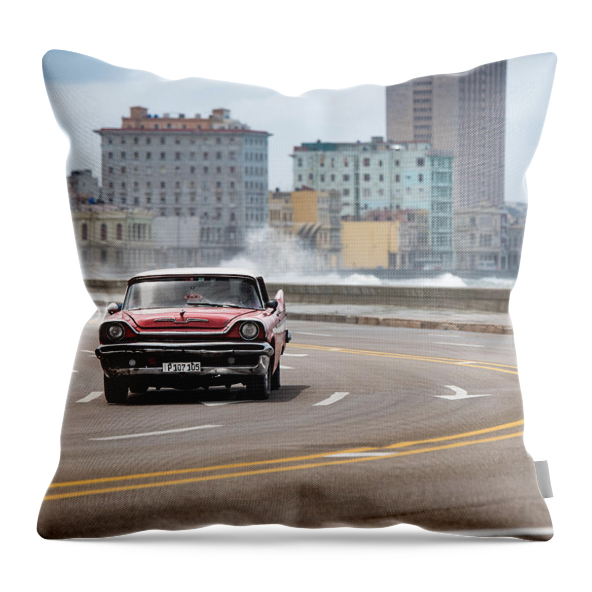 Cojimar Throw Pillow featuring the photograph Classic Cruising by Art Atkins