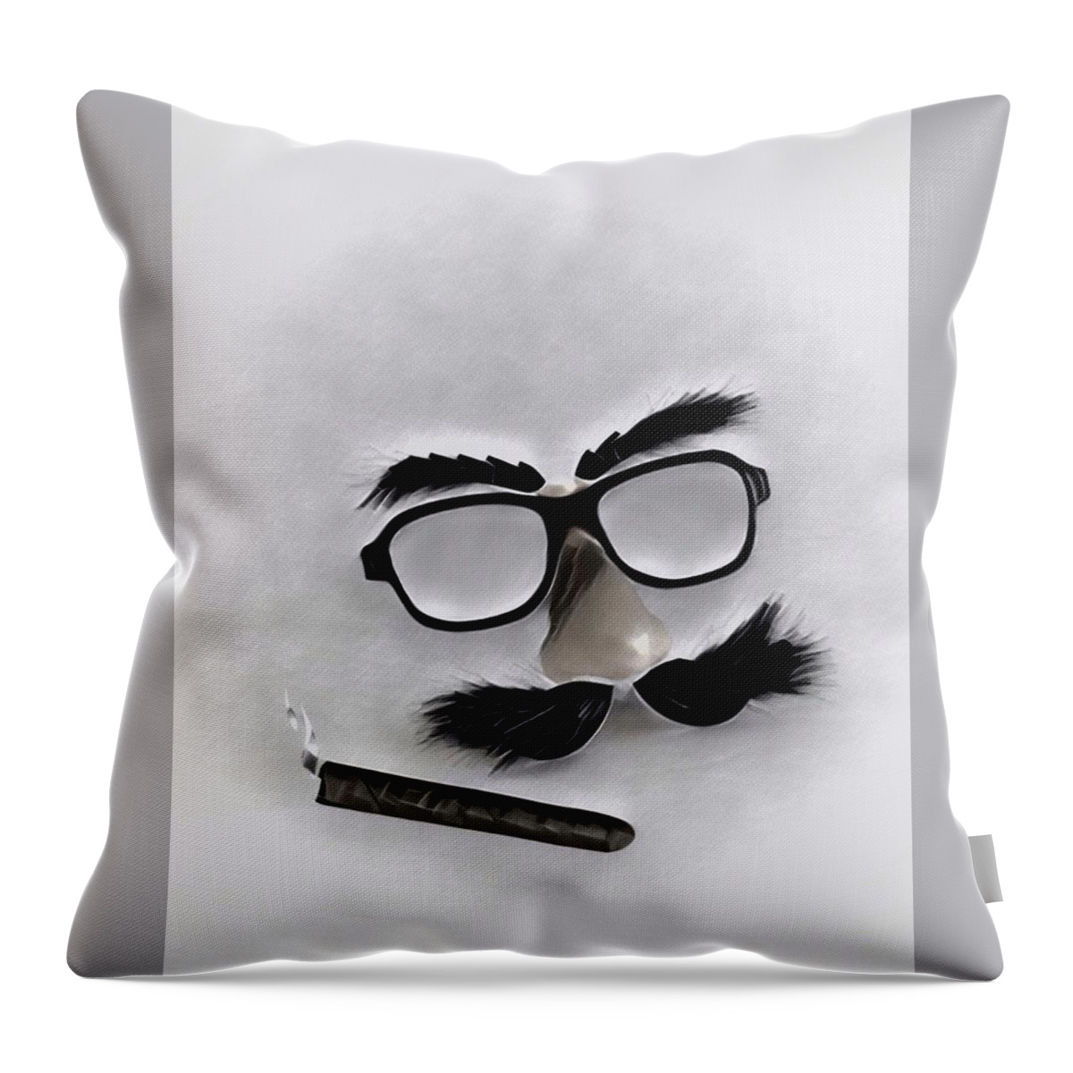 Marx Brothers Throw Pillow featuring the photograph Classic Groucho by Mark Fuller