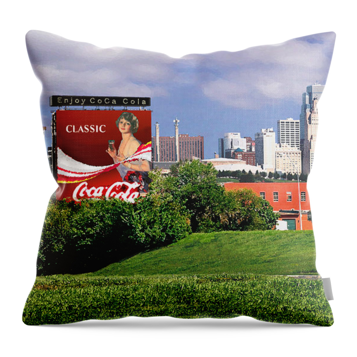 Landscape Throw Pillow featuring the photograph Classic Summer by Steve Karol