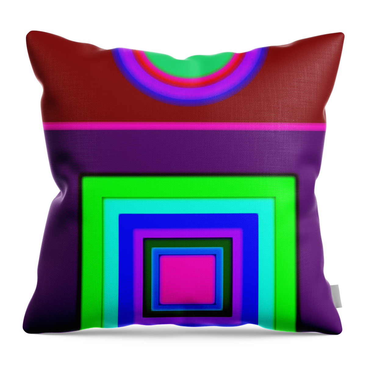 Classical Throw Pillow featuring the painting Classical Violet by Charles Stuart