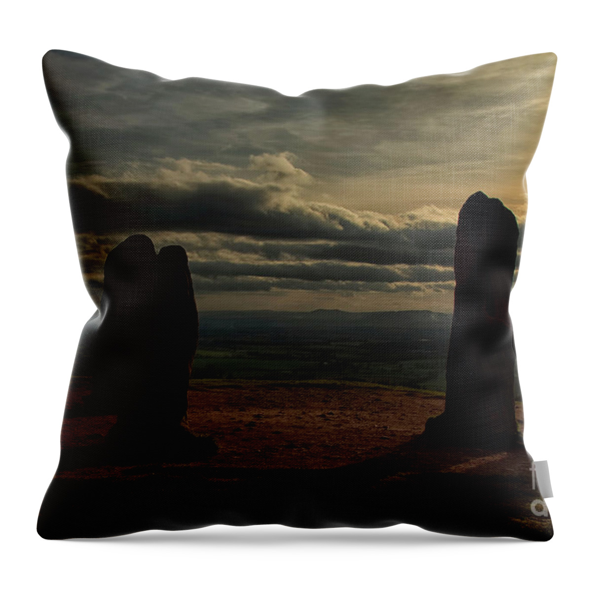 Monument Throw Pillow featuring the photograph Clent Hills Folly by Stephen Melia