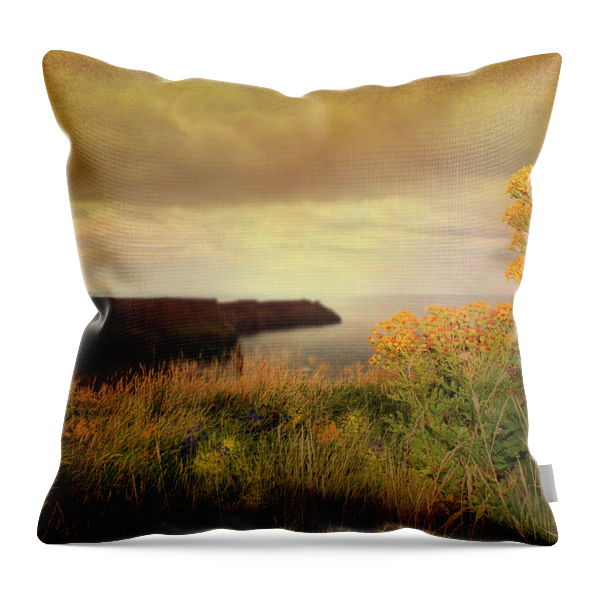  Throw Pillow featuring the photograph Cliffs of Moher by Cybele Moon