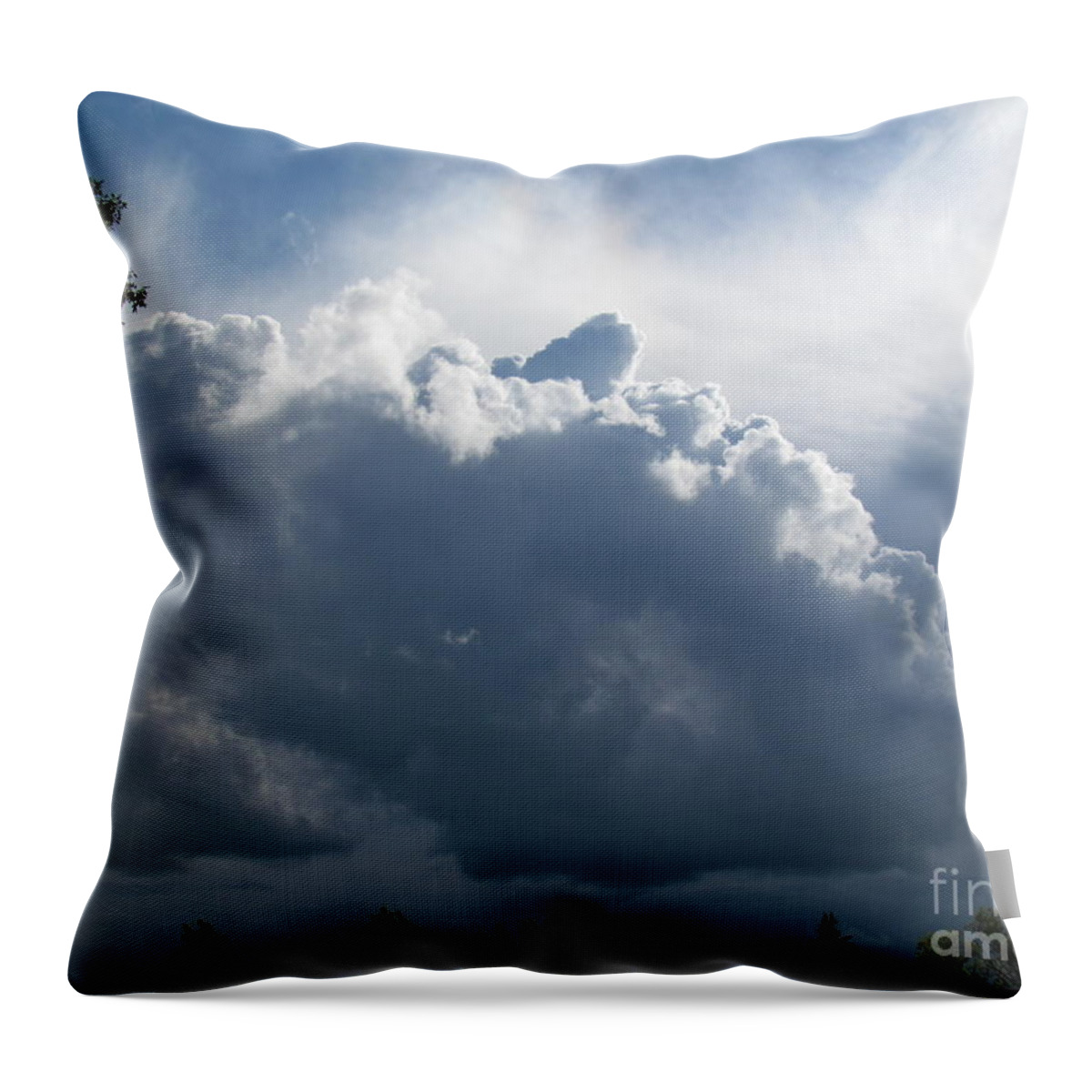 Photography Throw Pillow featuring the photograph Cloud Face by Delynn Addams